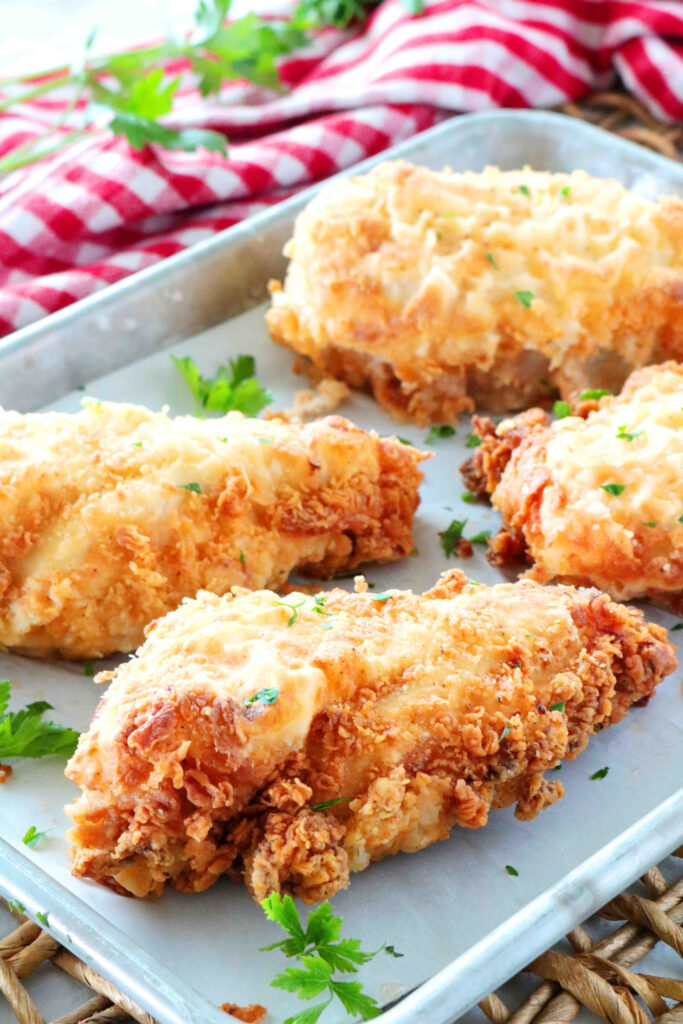 Crispy Skillet fried chicken breast