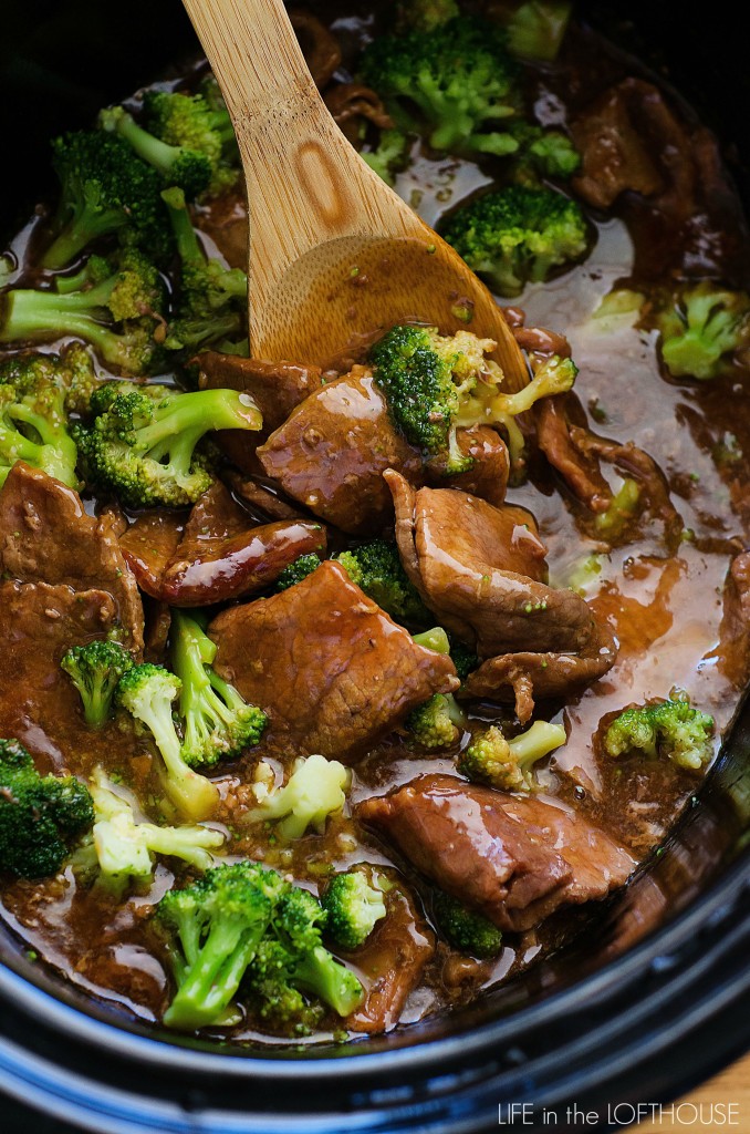 beef and broccoli in pot