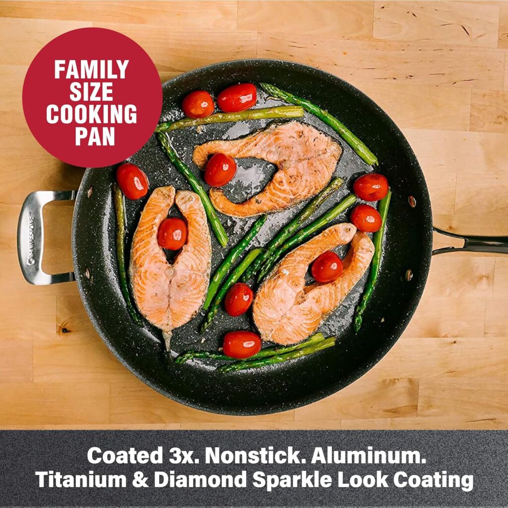 large skillet for easy cooking