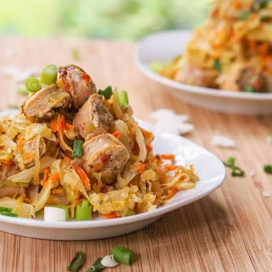 Easy chicken sausage and cabbage recipe 