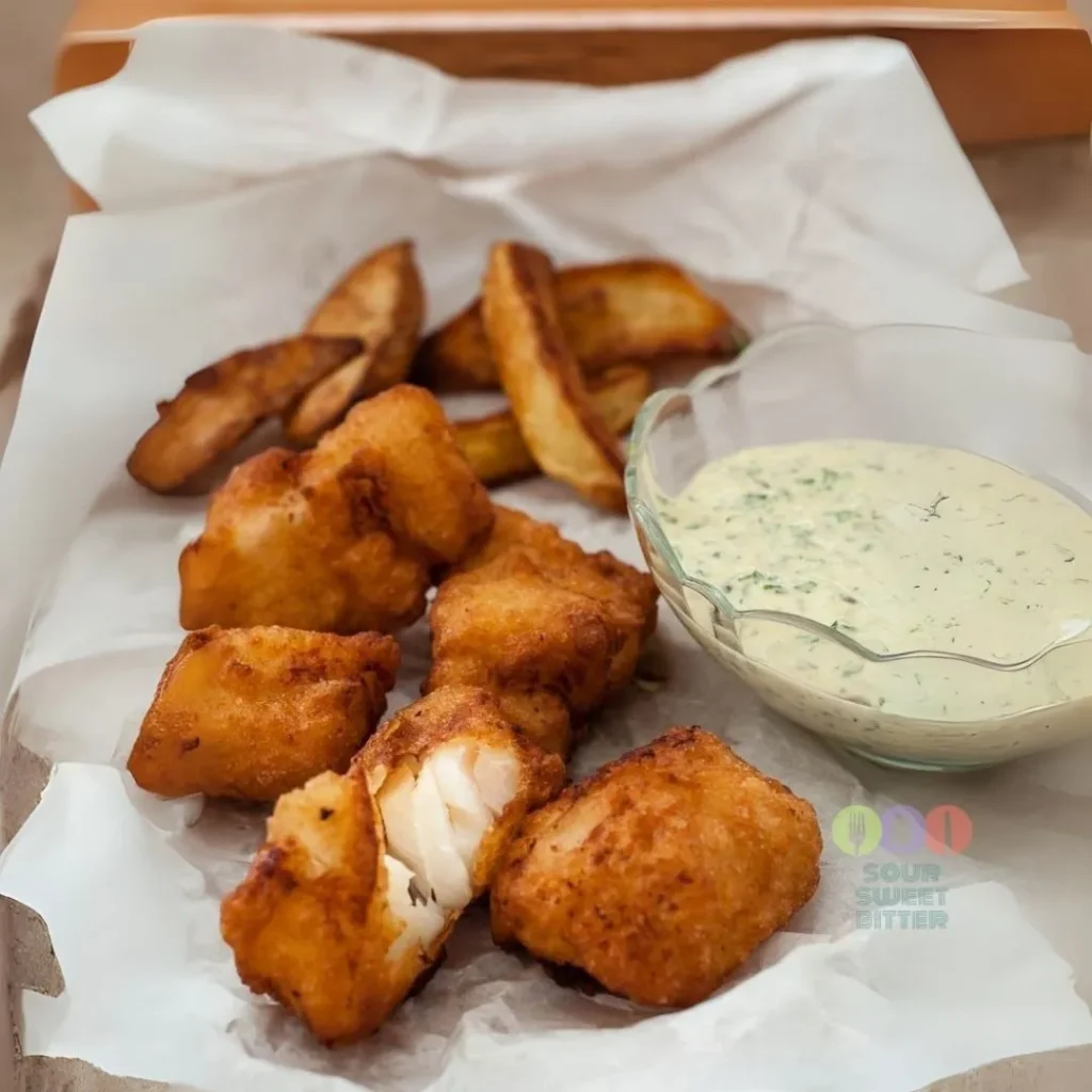 Kibbeling of fish 