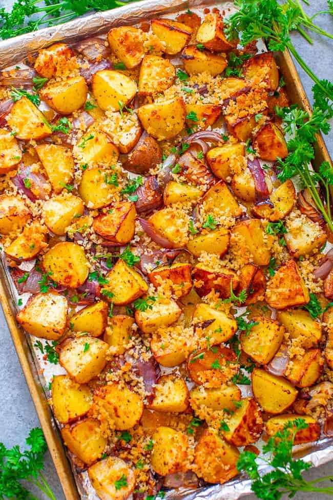 crispy parmeson potatoes