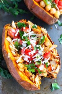 Buffalo Chicken Sweet Potato 