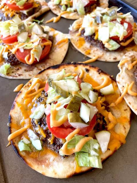 Easy smash burger tacos 