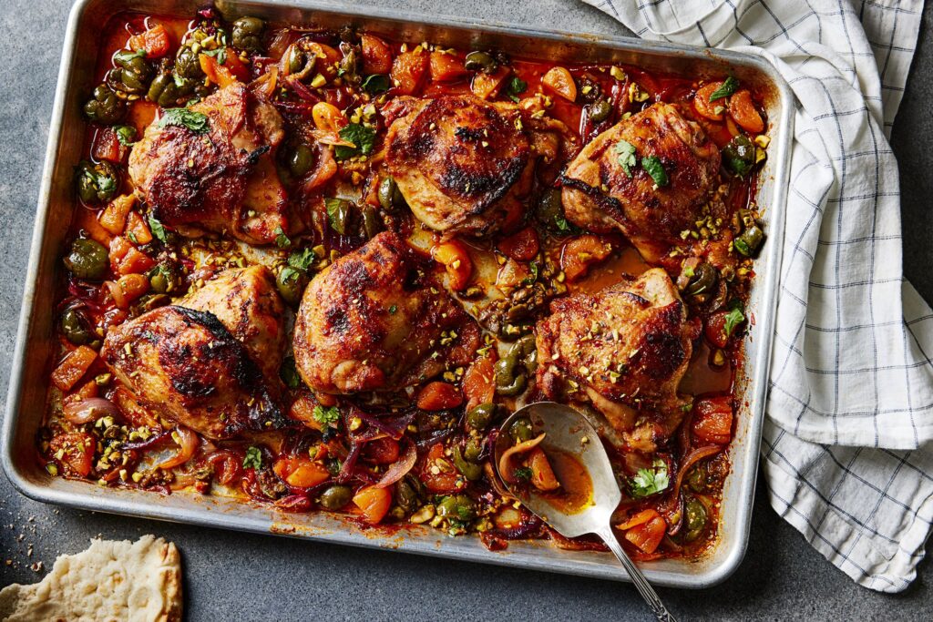 delicious home made harissa chicken recipe ideal for Sunday lunch