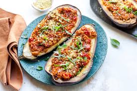 Moroccan stuffed eggplant ready for any occasion