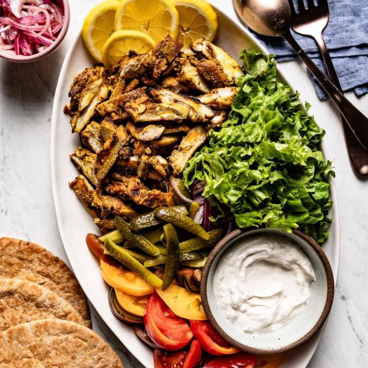 Crispy, Tasty Sheet Pan Chicken Shawarma!