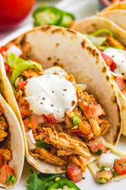 homemade slow cooker chicken tacos